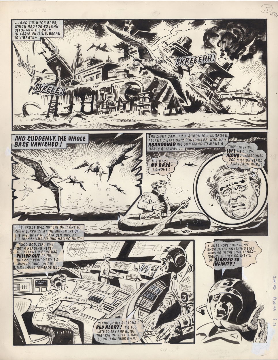 2000ad Flesh prog 99 pg 28 by Carlos Pino , in dale jackson's Carlos ...