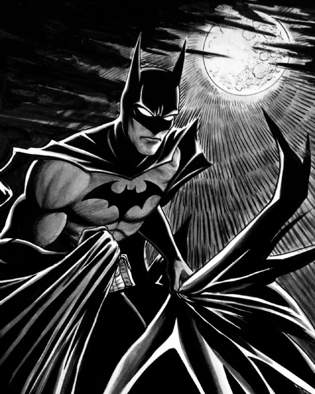 Batman, in Craig Cermak's Pin-Ups & Commissions Comic Art Gallery Room