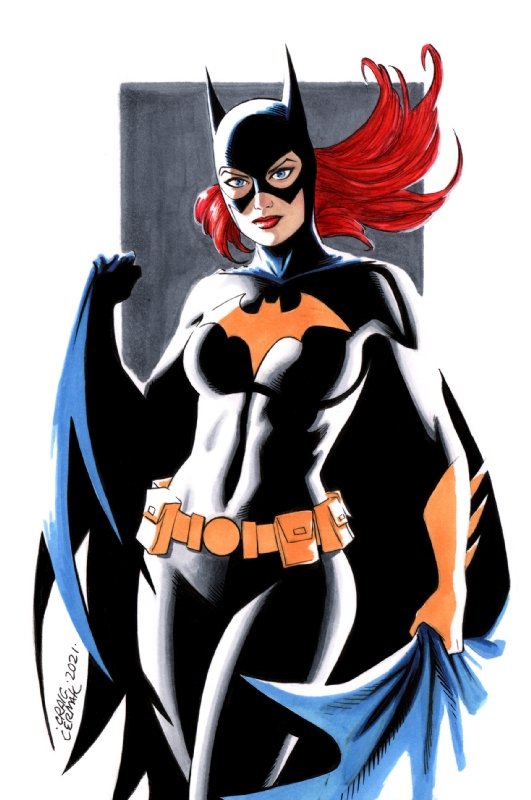 Batgirl Barbara Gordon In Craig Cermak S Pin Ups And Commissions Comic Art Gallery Room