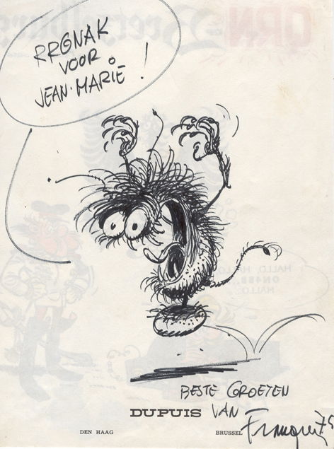 Franquin, In Jean Smits's Convention Sketches Comic Art Gallery Room