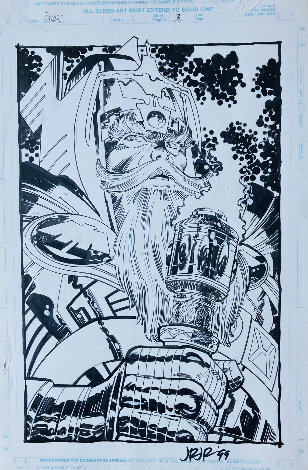 John Romita Jr. : Thor #6 pg.3 ODIN SPLASH, in Larry Jones's THE MIGHTY ...