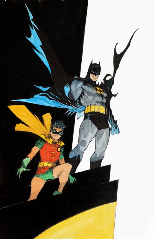 Batman and Robin by Dan Mora, in Myron Tay's Gone but not forgotten Comic  Art Gallery Room