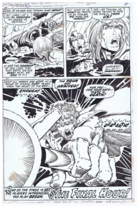 Barry Windsor Smith / Bill Everett - Astonishing Tales 6 End Page Comic Art