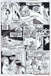 Barry Windsor Smith / Bill Everett - Astonishing Tales 6 page 3, Birth Page Comic Art