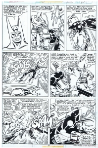 Buscema - Nova 11 Page 27 Sphinx Battle Comic Art