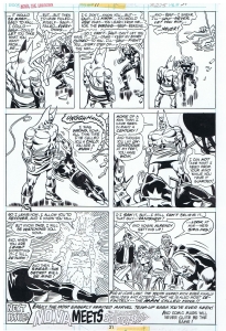 Buscema - Nova 11 Page 31 Sphinx Battle Comic Art