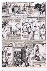 Bolton - Kull meets Sareena, Blood of Kings, 1983, Comic Art