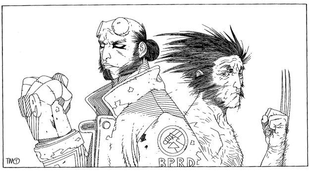 Hellboy & Wolverine by Timothy Green II, in Joulie Vincent's Hellboy ...