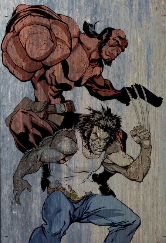 Hellboy & Wolverine by Pop Mhan & Zabalou, in Joulie Vincent's Hellboy ...