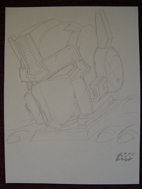 Transformers: Optimus Prime convention sketch, in Austin Trunick's ...