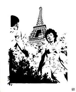 Ken and Elyse in Paris, Comic Art