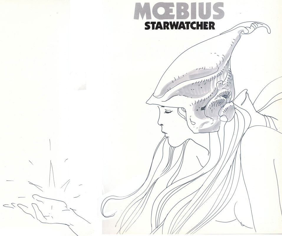 Moebius-Starwatcher Sketch, in Khwan Khwan's Moebius Comic Art