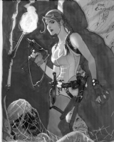 Lara Croft by Adam Hughes, Comic Art