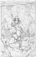 Tomb Raider Lara Croft by Giuseppe Cafaro, Comic Art
