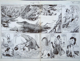 Conan  Crocodile Hunter Comic Art