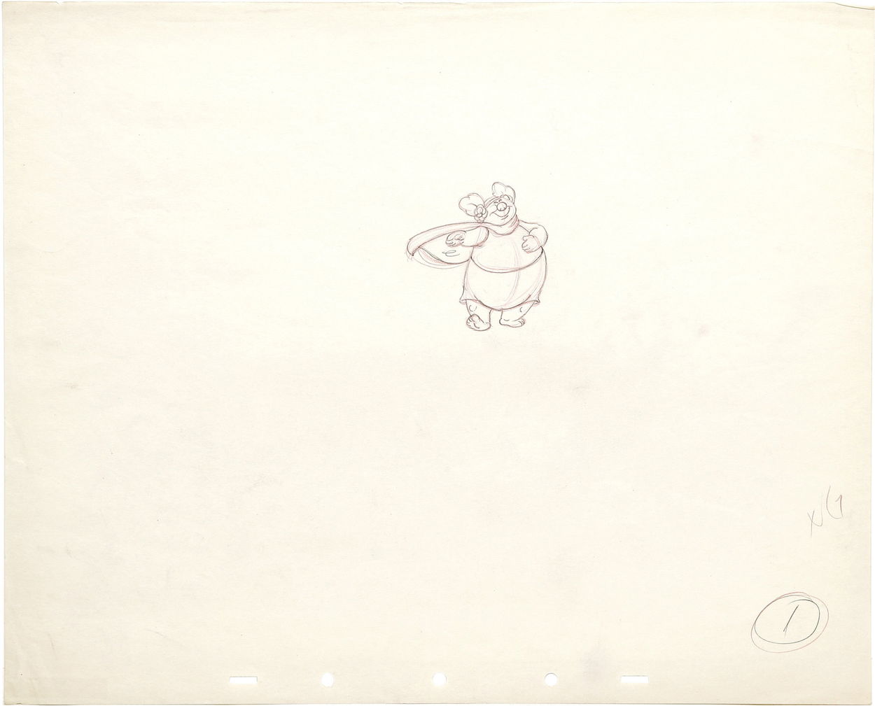 Walt Disney Studios - Fantasia Production Drawing Original Art (1940 ...