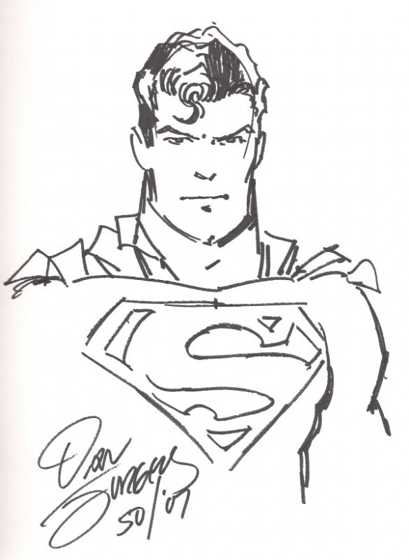 Superman By Dan Jurgens In David Bargman S Sketches Theme Book Justice League Comic Art Gallery Room