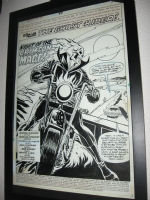 Ghost Rider #43 page 1 Comic Art