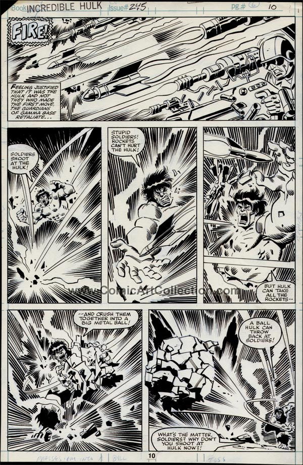 Sal Buscema Hulk 245 page 10 * Nostalgic Favorite / Looking for more ...