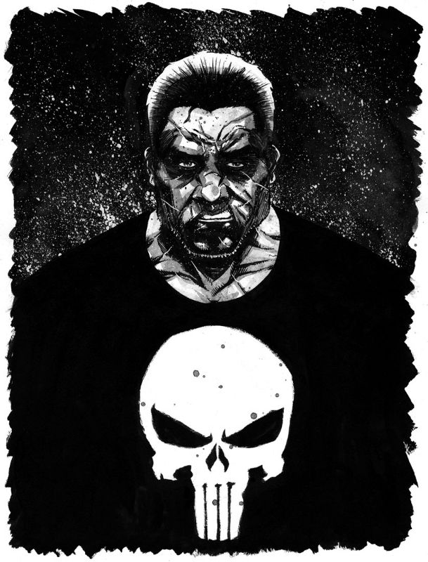 Punisher sketch, in Kris Justice's My pencils and inks Comic Art ...