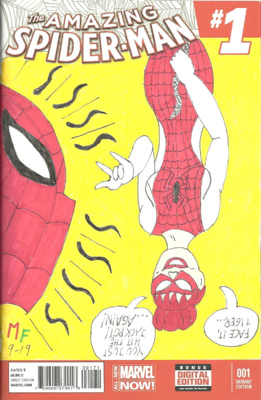 Amazing Spider-Man #1 cover with Spinneret, in Chris Vickers's Marvel  Pin-Ups Comic Art Gallery Room