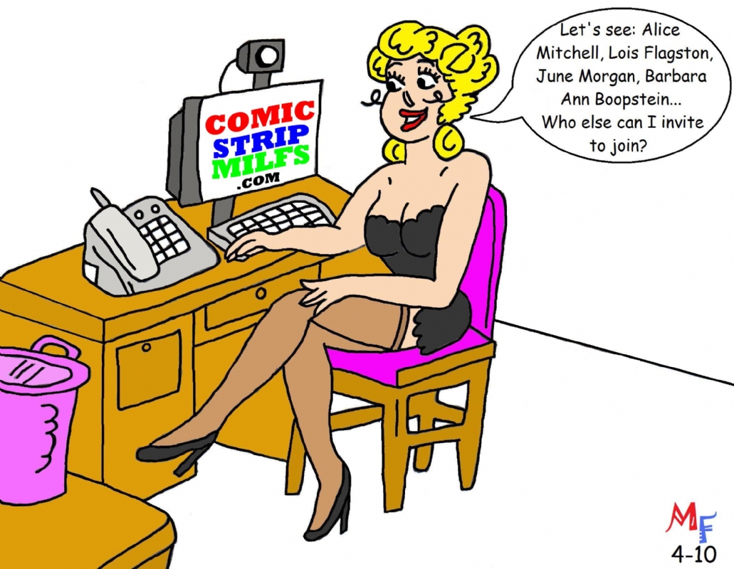 Blondie's new website, in Chris Vickers's Blondie Gallery Comic Art Gallery  Room