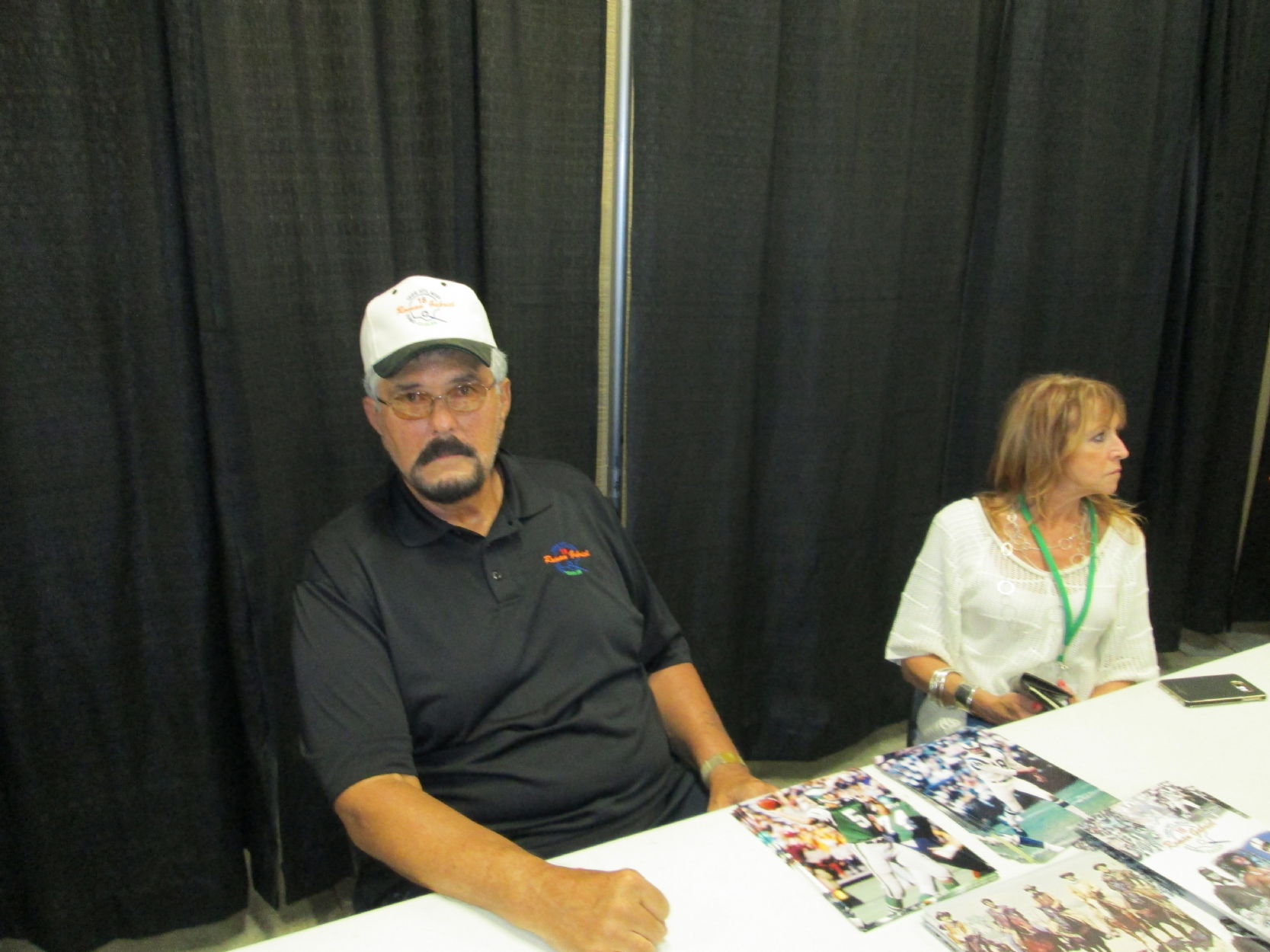 Roman Gabriel at Fayetteville Comicon 2015, in Dewey Cassell's Convention -  Fayetteville Comic Con 2015-2022 Comic Art Gallery Room