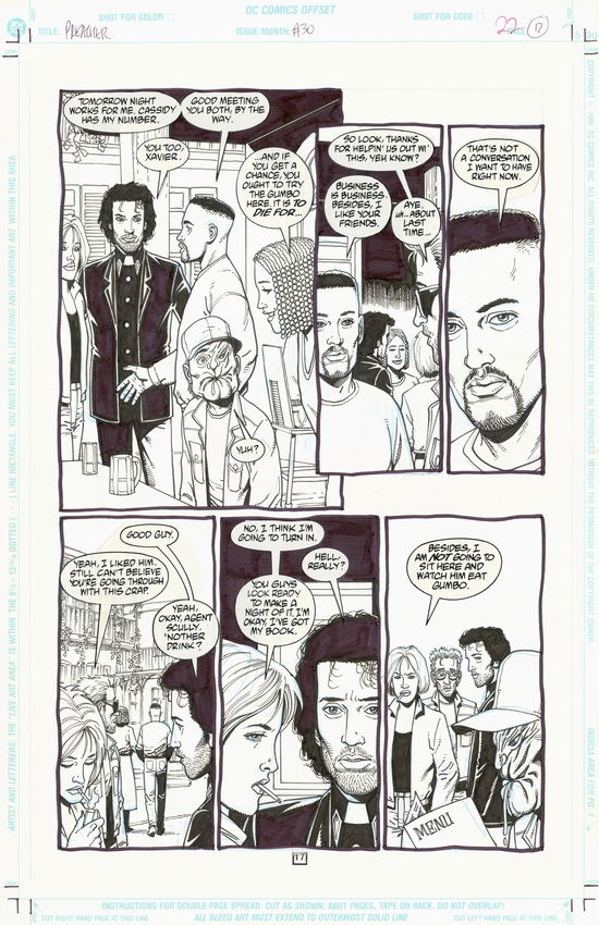 Preacher, in Lance L's Dillon, Steve Comic Art Gallery Room