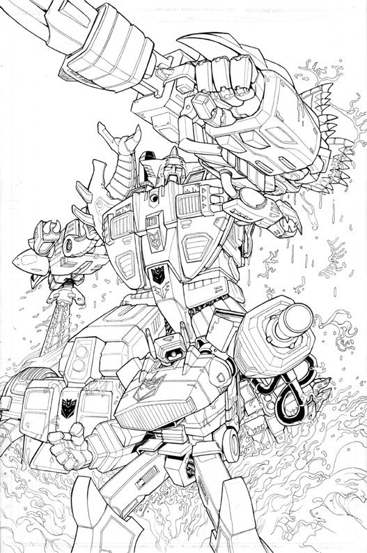 Andrew Griffith - Transformers Best of UK: City of Fear #4 Cover Art ...