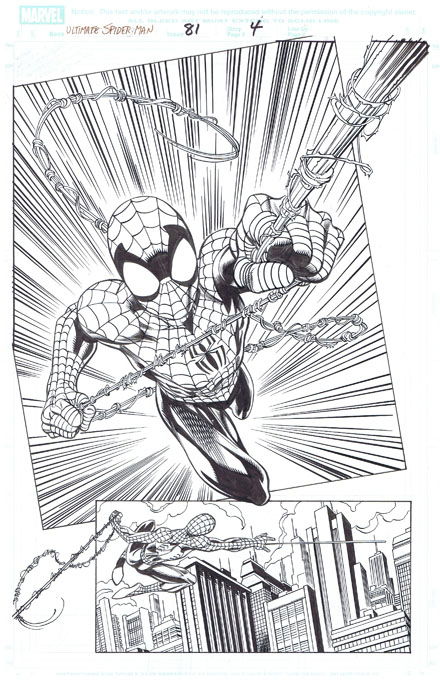 Mark Bagley Ultimate Spider Man Pg In Mike K S Ultimate Spider Man Interiors Bagley