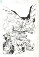 Dan Jurgens - Justice League America #69 Cover  (Death of Superman), Comic Art