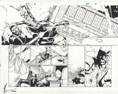 David Finch - Ultimate X-Men 37 pg. 6-7, Comic Art