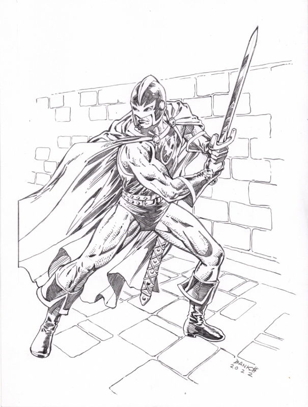 Black Knight, in Shane Simek's Avengers by Darryl Banks Comic Art ...