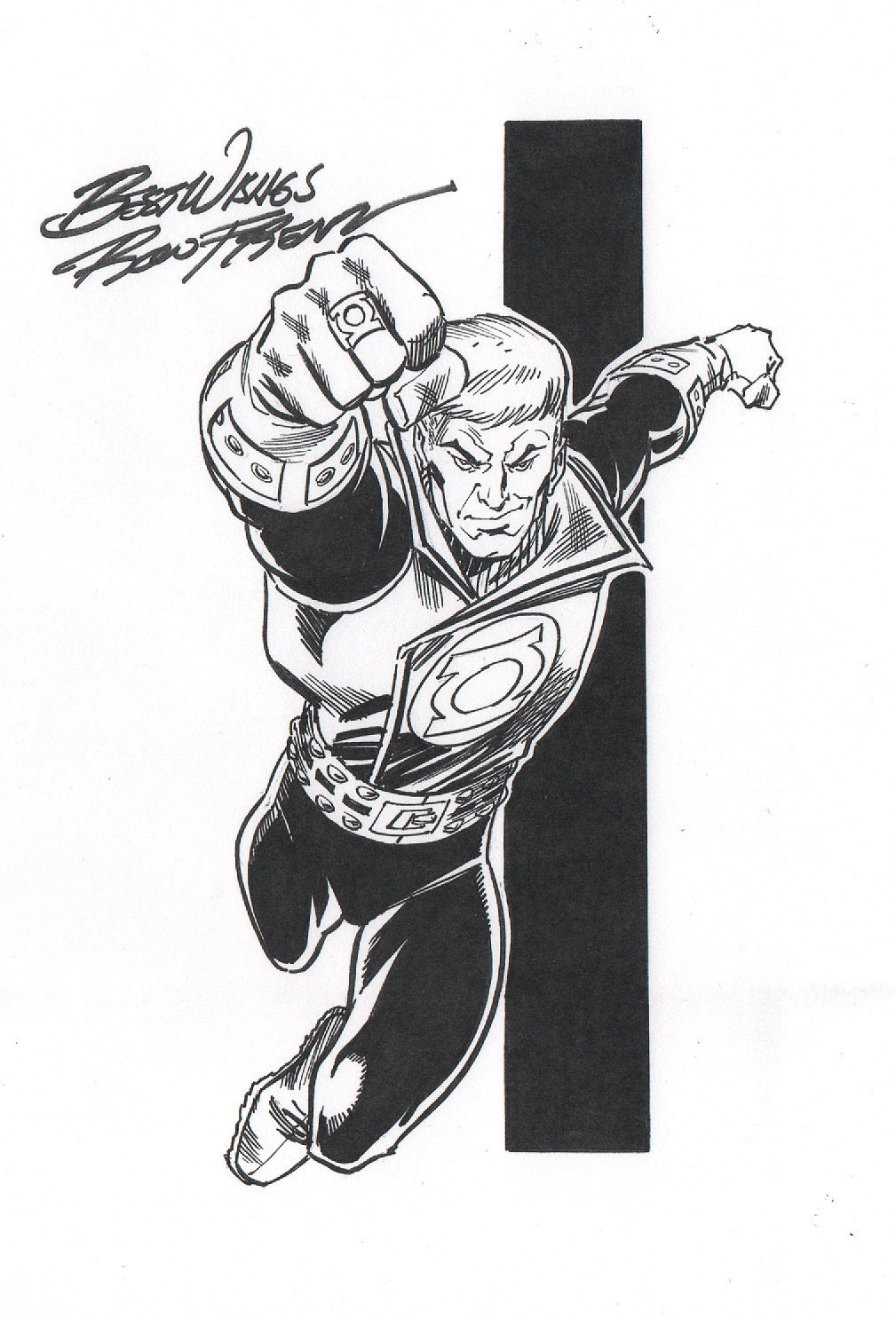 Guy Gardner, in Shane Simek's 2018 Club JLI Comic Art Gallery Room