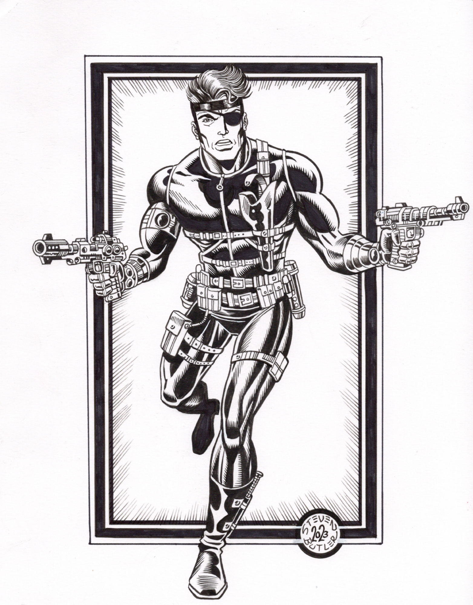 Nick Fury In Shane Simek s Captain America And SHIELD Sketches And