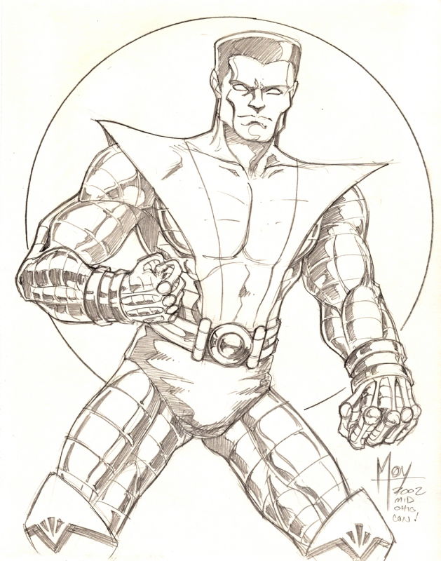 Colossus, in Shane Simek's X-MEN Sketchbook Comic Art Gallery Room