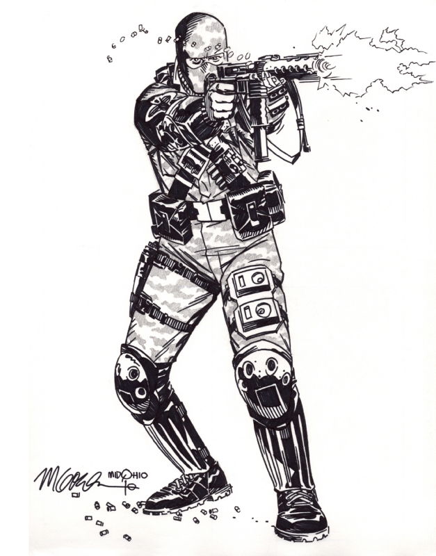 Firefly, in Shane Simek's G.I. JOE Sketchbook Comic Art Gallery Room