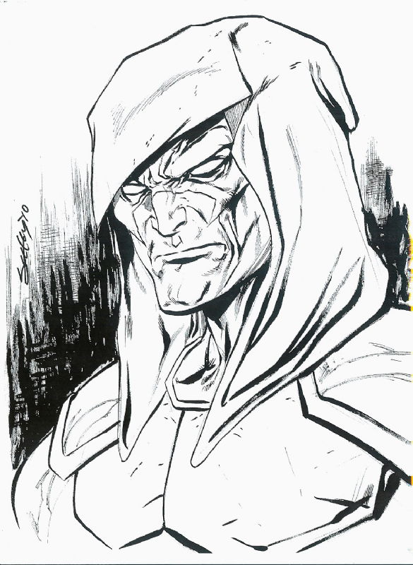 Zartan, in Shane Simek's G.I. JOE Sketchbook Comic Art Gallery Room