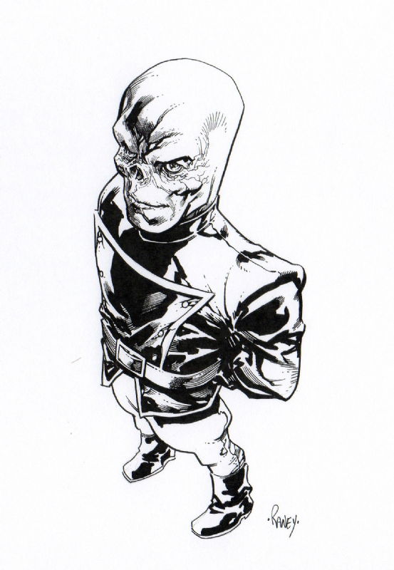 Red Skull, in Shane Simek's Captain America and SHIELD Sketchbook Comic ...