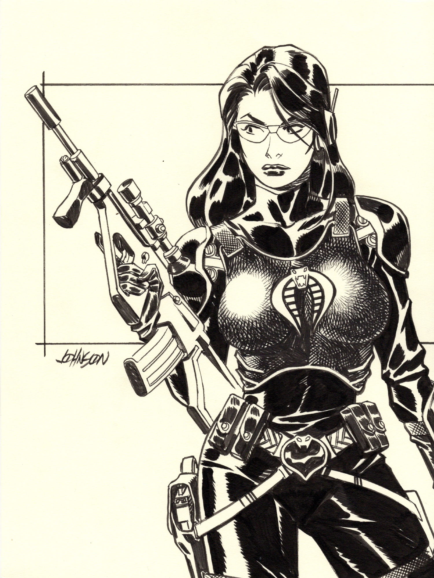 Baroness, in Shane Simek's G.I. JOE Sketches and Commissions Comic Art ...