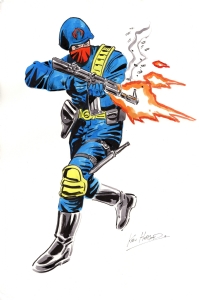 Cobra soldier Comic Art