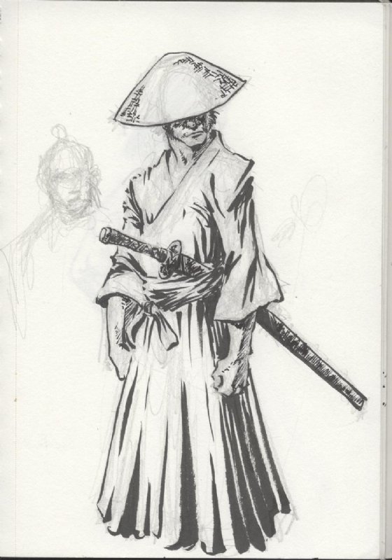 Samurai sketch on Pinterest