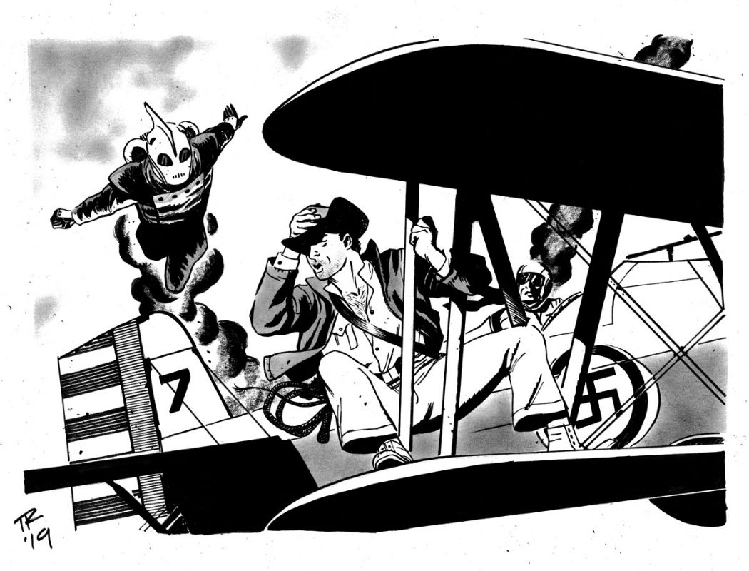 Indiana Jones And The Rocketeer Team Up By Tom Reilly In Andrew Varchos