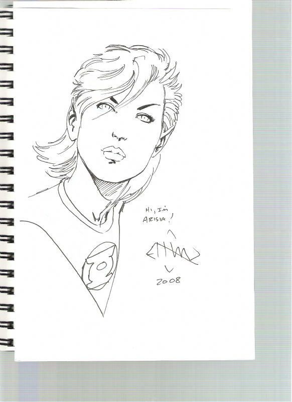 Arisia (Green Lantern), in Jason Smith's My First Sketchbook Comic Art ...