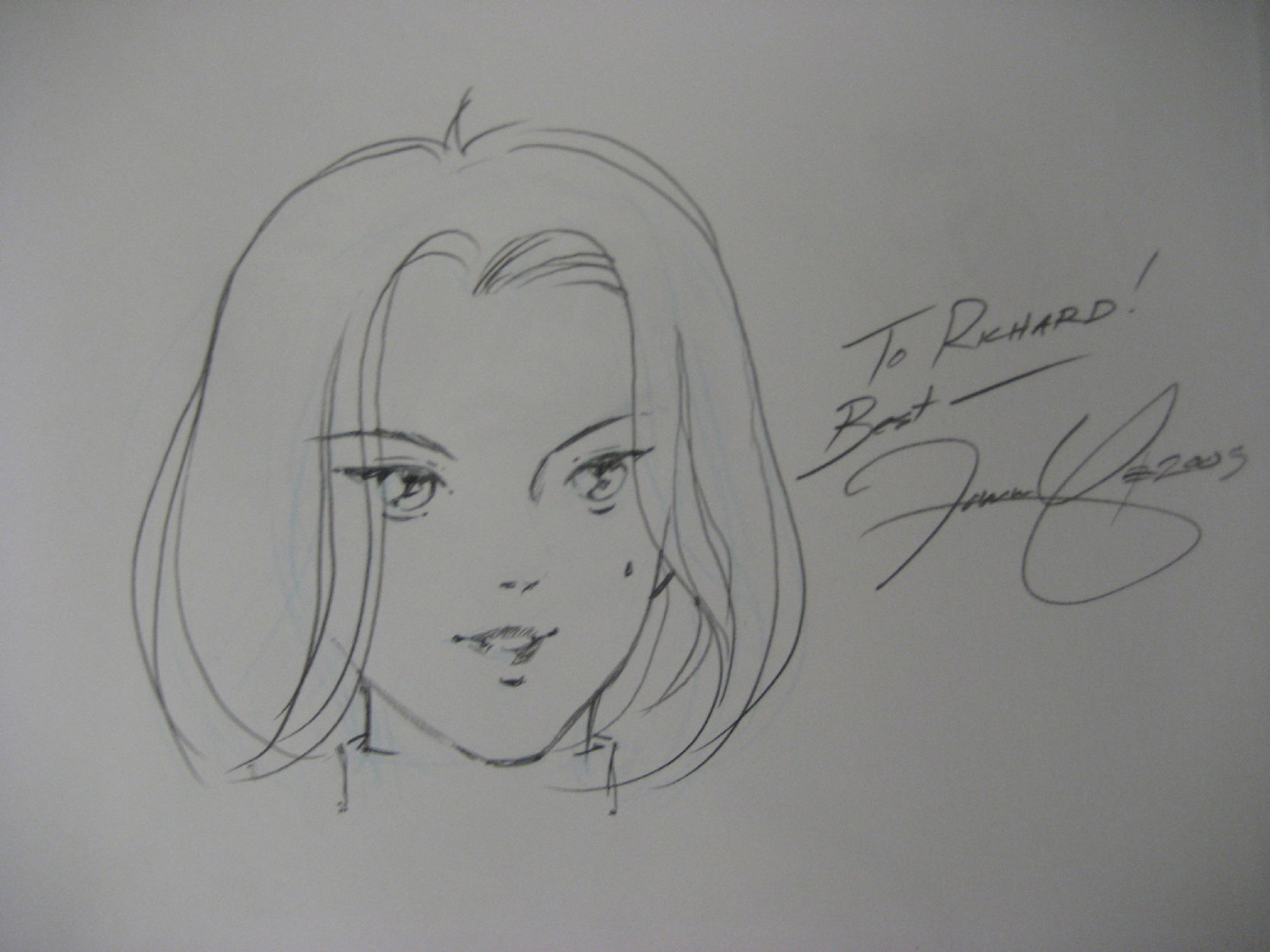 Abbey Chase by Tommy Yune, in Richard Oh's Store Signing Sketches Comic ...