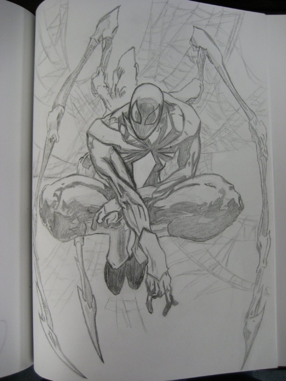 Spiderman  pen  pencil sketch  OpenSea