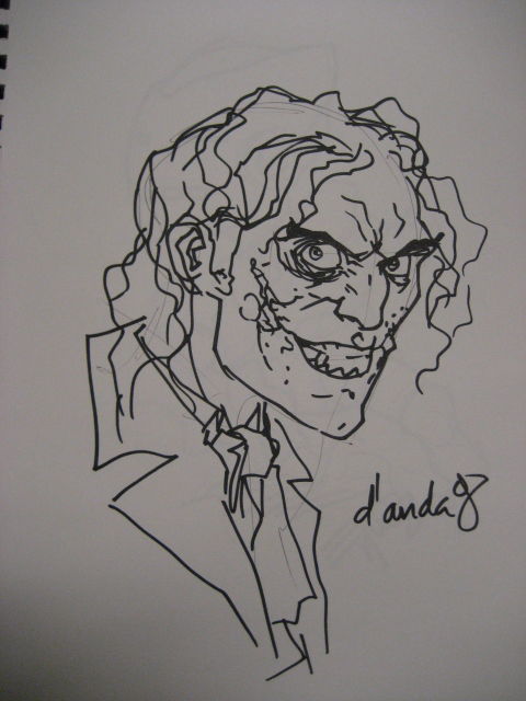 Joker by Carlos D'Anda, in Richard Oh's SDCC 2008 Comic Art Gallery Room