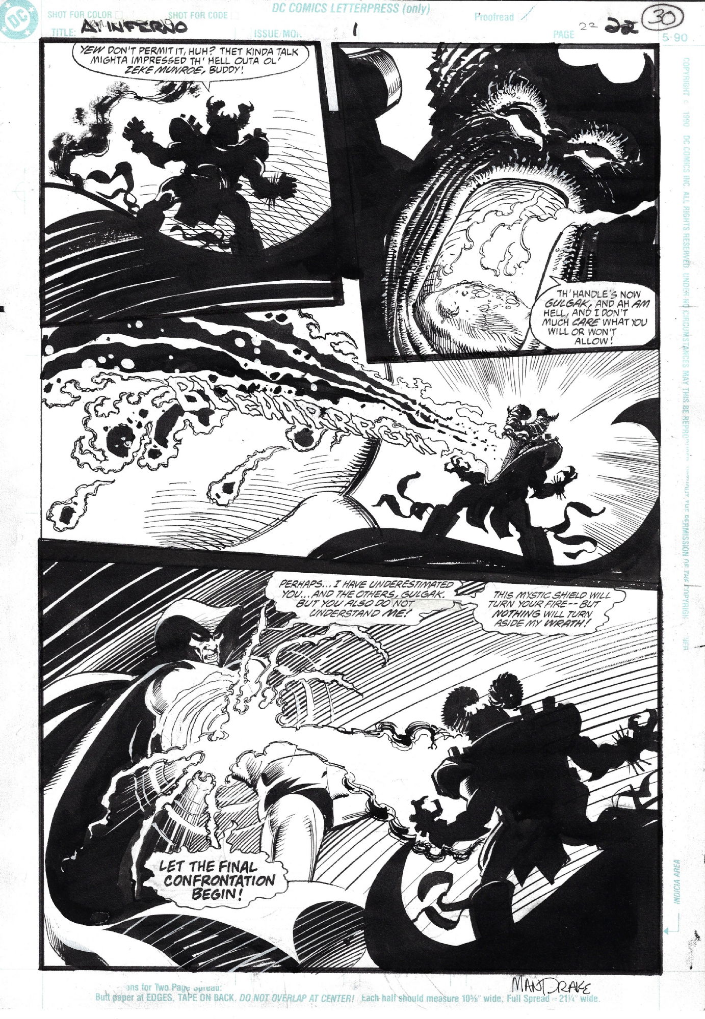 Armageddon Inferno 1 p30, in Heidjer Staecker's The Spectre Comic Art  Gallery Room