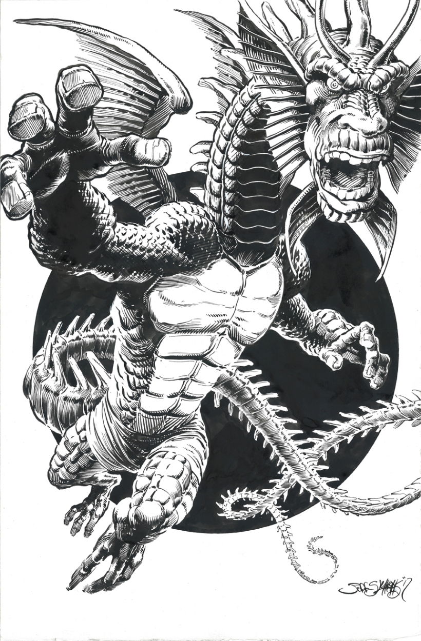 Fin Fang Foom III, in Jeff Slemons's Fanboy Galleria Comic Art Gallery Room