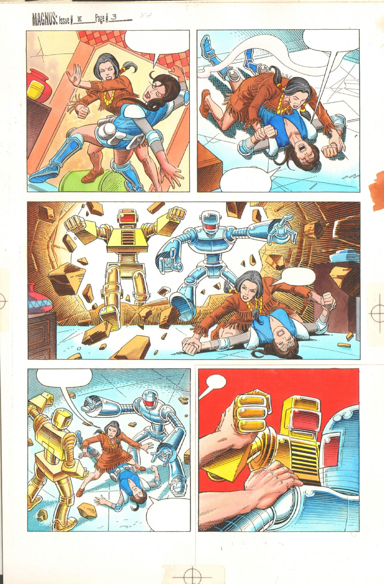 Magnus Robot Fighter #18 page 3 colors, in Dan Moler 's VALIANT Magnus ...